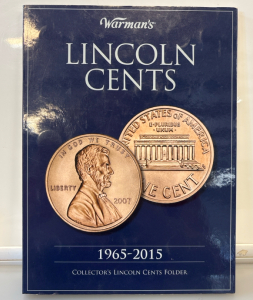 Warman's Collector's Lincoin Cents Folder, designed to store Lincoin Cent minted between 1965 and 2015