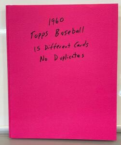 1960 Topps Baseball Cards (No Duplicates)
