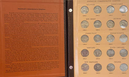 Dansco Washington Quarters Statehood Commemorative Album designed to hold the 50 State Quarters minted from 1999 to 2008