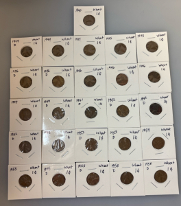 (26) Wheat Cent Pennies 1940-1958