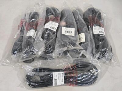 (Offsite) (12) Monoprice Assorted Length Desktop Computer Power Cords / +$200 Combined Value!