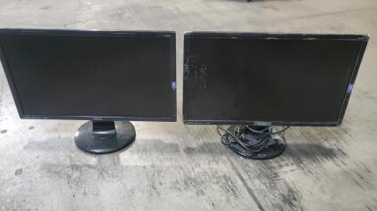 (2) BenQ GL2460HM 24" LED Widescreen Monitor. HDMI