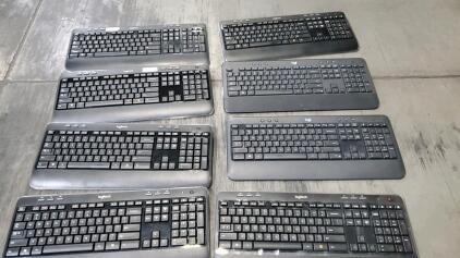 (6) Logitech 520 Wireless Keyboard and (1) Logitech k540 Wireless Keyboard And (1) Logitech k545 Wireless Keyboard