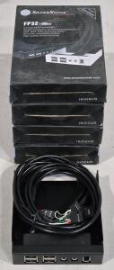 (Offsite) (5) SilverStone FP32B Aluminum 3.5-Inch Drive Bay with USB X 4 + E1394 (Black) / +$100 Combined Value!