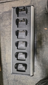Six Bay Battery Charger, Single Charger, Desktop Microphone