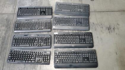 (8) Logitech Wireless Keyboard