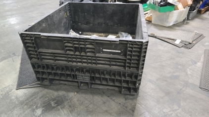 Off-site Ropak Collapsible Polymer Crate with Lid 48x45x25