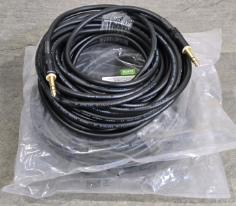 (Offsite) (3) Monoprice 1/4-Inch TRS Male to 1/4-Inch TRS Male Cable - 50 Feet- Black, 16AWG, Gold Plated - Premier Series / +$90 Combined Value!