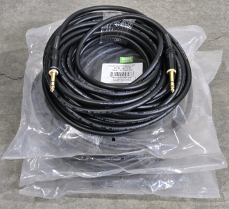 (Offsite) (4) Monoprice 1/4-Inch TRS Male to 1/4-Inch TRS Male Cable - 50 Feet- Black, 16AWG, Gold Plated - Premier Series / +$120 Combined Value!