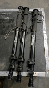Off-site (3) Manfrotto Monopods 27-65"