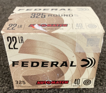 (325)rnds Federal .22LR Ammo