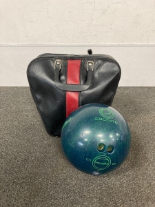 Maxim Ebonite Bowling Ball with Bag