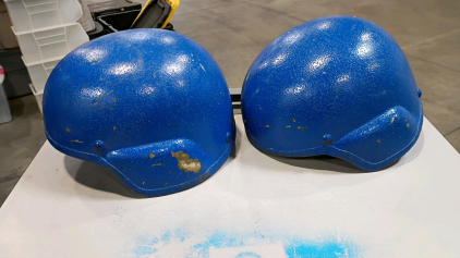 Off-site (2)Specialty Defense Systems Advanced Combat Helmet Sz Large-Blue