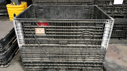 Off-site Ropak Collapsible Polymer Crate with Lid 48x70x50