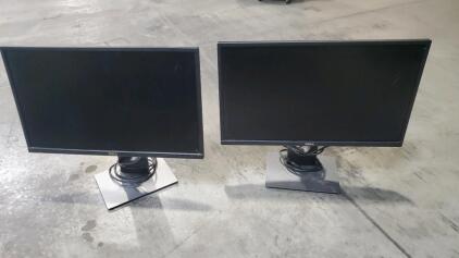 (2)Dell SE2416HX 23.8" Full HD 1080p LED-lit IPS Monitor. HDMI