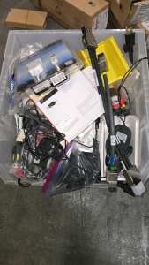 Assorted Pc Cables VGA & More, IDEAL Telemaster Crimp Tool, specifically the 30-496 model, which is a modular plug crimping tool used for network and telephone cable terminations.