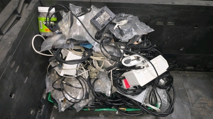 Assorted Pc Cables VGA & More, IDEAL Telemaster Crimp Tool, specifically the 30-496 model, which is a modular plug crimping tool used for network and telephone cable terminations.
