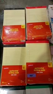 Off-site (4 Stacks) Perforated Writing Pads 8x14 Yellow