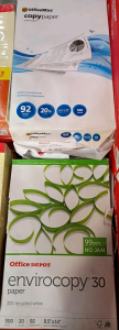 Off-site (2 stacks) OfficeDepot OfficeMax Copy Paper (18) Reams 8.5"x14"
