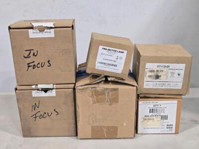 (Offsite) (6) Assorted Projector Replacement Bulbs/Kits / +$100 Combined Value!
