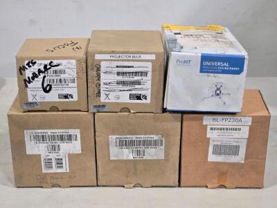 (Offsite) (5) Assorted Projector Replacement Bulbs/Kits & Universal Projector Ceiling Mount / +$150 Combined Value!