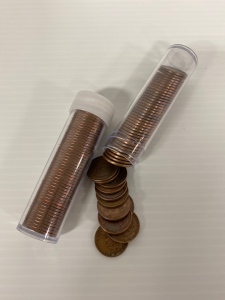 (2) Mixed Dated Rolls of Wheat Head Pennies
