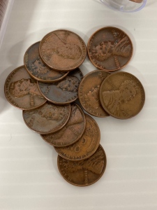 (2) Mixed Dated Rolls of Wheat Head Pennies