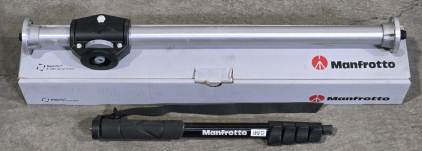 (Offsite) Manfrotto 131D Side Arm - for Tripods (Chrome) & Manfrotto MMCOMPACT-BK Aluminum Travel Monopod / +$130 Combined Value!