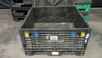Off-site Ropak Collapsible Polymer Crate with Lid 48x45x25