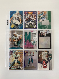 Sleeve with Dan Marino Sports Cards