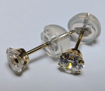 14K Cz Earrings