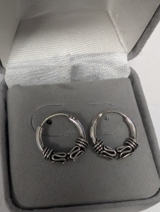 Silver Mini Hoop Earrings