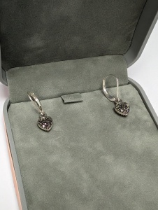 Silver Macasite Earrings