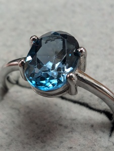 Silver Topaz Ring