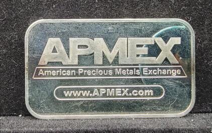 (1)One Ounce APMEX Pure Silver Bar