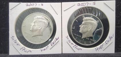(2) Silver Proof Half Dollar