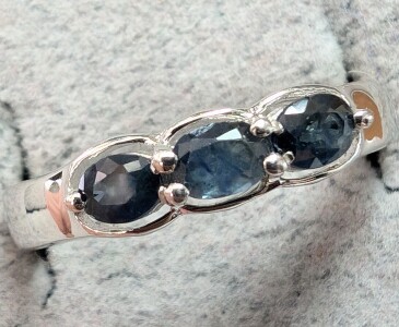 Silver Sapphire Ring