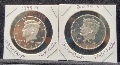 (2) Silver Proof Half Dollar