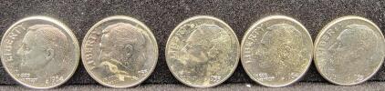 (5) Silver Dimes