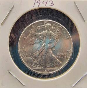 1943 Walking Liberty Silver Half Dollar