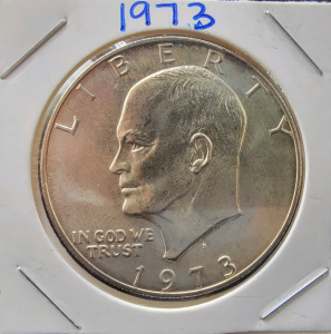 1973 Eisenhower Silver Dollar