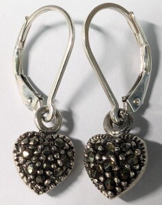 Silver Macasite Earrings