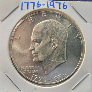 1776-1976 Bicentennial Eisenhower Silver Dollar