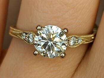 10K 1.68G Natural Diamond 0.55Ct + Lab 0.1Ct