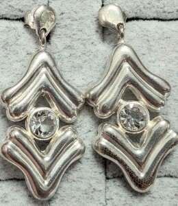 Silver CZ Earrings