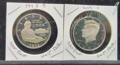 (2) Silver Proof Half Dollar