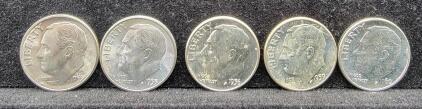 (5) Silver Dimes