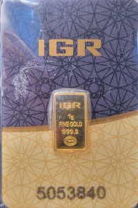 One Gram Fine Gold Bar