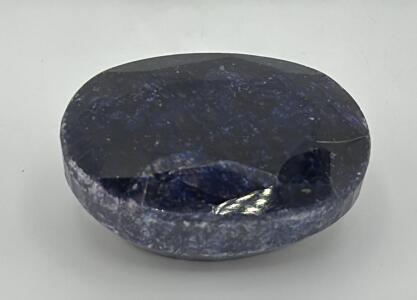 Blue Sapphire Gemstone, 347.80 ct, Oval Shape, Midnight Blue, GLA Certified
