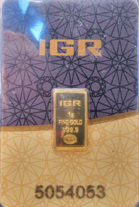 One Gram Fine Gold Bar